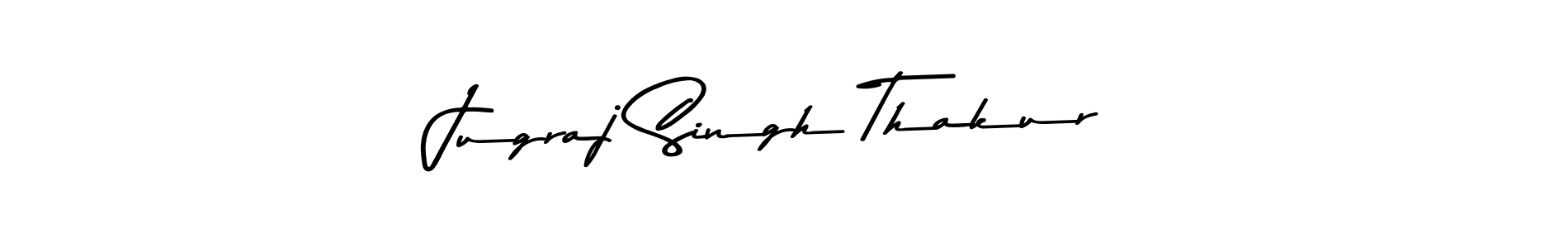 How to make Jugraj Singh Thakur name signature. Use Asem Kandis PERSONAL USE style for creating short signs online. This is the latest handwritten sign. Jugraj Singh Thakur signature style 9 images and pictures png