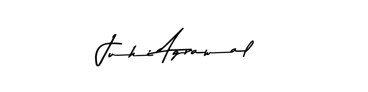 Create a beautiful signature design for name Juhi Agrawal. With this signature (Asem Kandis PERSONAL USE) fonts, you can make a handwritten signature for free. Juhi Agrawal signature style 9 images and pictures png