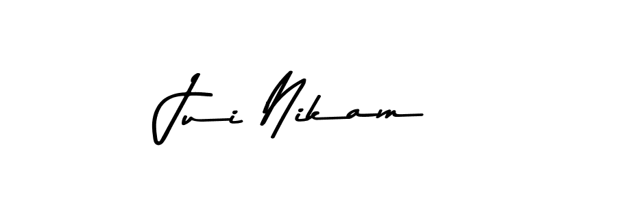 Jui Nikam stylish signature style. Best Handwritten Sign (Asem Kandis PERSONAL USE) for my name. Handwritten Signature Collection Ideas for my name Jui Nikam. Jui Nikam signature style 9 images and pictures png