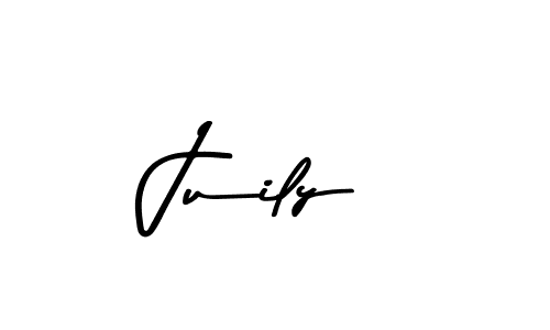 Create a beautiful signature design for name Juily. With this signature (Asem Kandis PERSONAL USE) fonts, you can make a handwritten signature for free. Juily signature style 9 images and pictures png