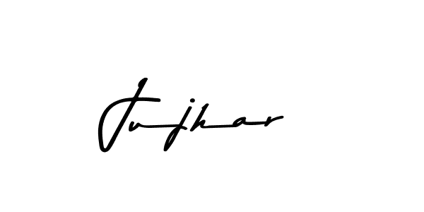How to make Jujhar name signature. Use Asem Kandis PERSONAL USE style for creating short signs online. This is the latest handwritten sign. Jujhar signature style 9 images and pictures png