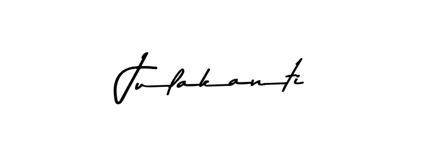 Make a beautiful signature design for name Julakanti. With this signature (Asem Kandis PERSONAL USE) style, you can create a handwritten signature for free. Julakanti signature style 9 images and pictures png