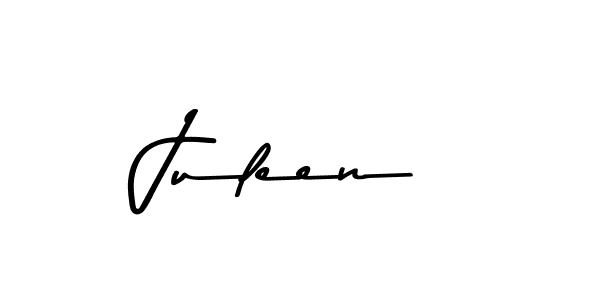 The best way (Asem Kandis PERSONAL USE) to make a short signature is to pick only two or three words in your name. The name Juleen include a total of six letters. For converting this name. Juleen signature style 9 images and pictures png