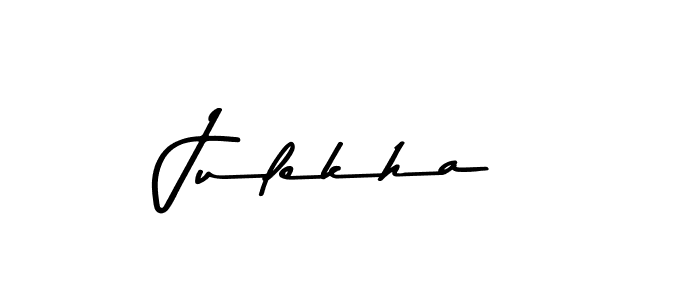 Use a signature maker to create a handwritten signature online. With this signature software, you can design (Asem Kandis PERSONAL USE) your own signature for name Julekha. Julekha signature style 9 images and pictures png