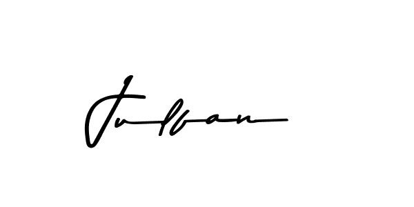 Create a beautiful signature design for name Julfan. With this signature (Asem Kandis PERSONAL USE) fonts, you can make a handwritten signature for free. Julfan signature style 9 images and pictures png