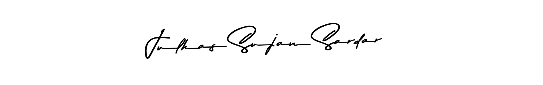 Design your own signature with our free online signature maker. With this signature software, you can create a handwritten (Asem Kandis PERSONAL USE) signature for name Julhas Sujan Sardar. Julhas Sujan Sardar signature style 9 images and pictures png