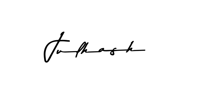 Design your own signature with our free online signature maker. With this signature software, you can create a handwritten (Asem Kandis PERSONAL USE) signature for name Julhash. Julhash signature style 9 images and pictures png