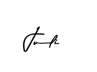 How to make Juli name signature. Use Asem Kandis PERSONAL USE style for creating short signs online. This is the latest handwritten sign. Juli signature style 9 images and pictures png