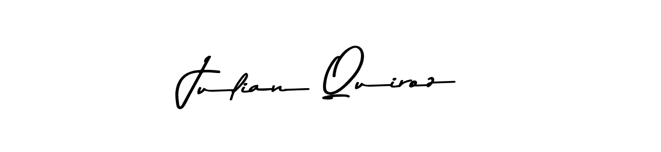 Design your own signature with our free online signature maker. With this signature software, you can create a handwritten (Asem Kandis PERSONAL USE) signature for name Julian Quiroz. Julian Quiroz signature style 9 images and pictures png
