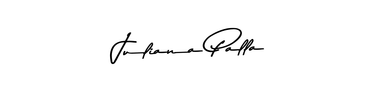 Juliana Palla stylish signature style. Best Handwritten Sign (Asem Kandis PERSONAL USE) for my name. Handwritten Signature Collection Ideas for my name Juliana Palla. Juliana Palla signature style 9 images and pictures png