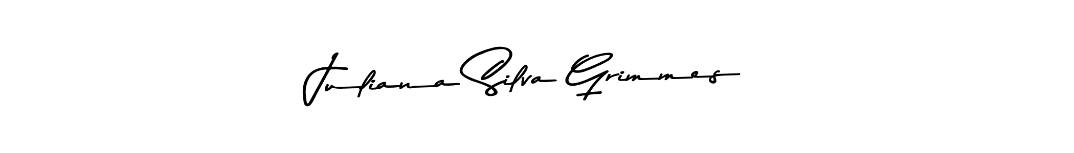 How to make Juliana Silva Grimmes name signature. Use Asem Kandis PERSONAL USE style for creating short signs online. This is the latest handwritten sign. Juliana Silva Grimmes signature style 9 images and pictures png