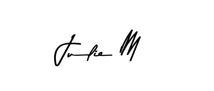 Create a beautiful signature design for name Julie M. With this signature (Asem Kandis PERSONAL USE) fonts, you can make a handwritten signature for free. Julie M signature style 9 images and pictures png