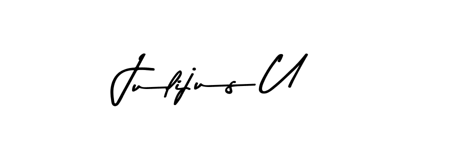 How to make Julijus U signature? Asem Kandis PERSONAL USE is a professional autograph style. Create handwritten signature for Julijus U name. Julijus U signature style 9 images and pictures png