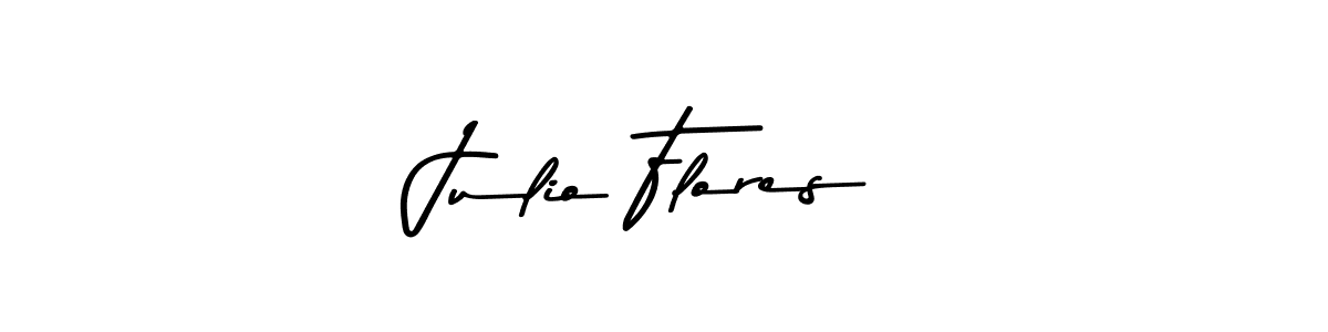 Julio Flores stylish signature style. Best Handwritten Sign (Asem Kandis PERSONAL USE) for my name. Handwritten Signature Collection Ideas for my name Julio Flores. Julio Flores signature style 9 images and pictures png