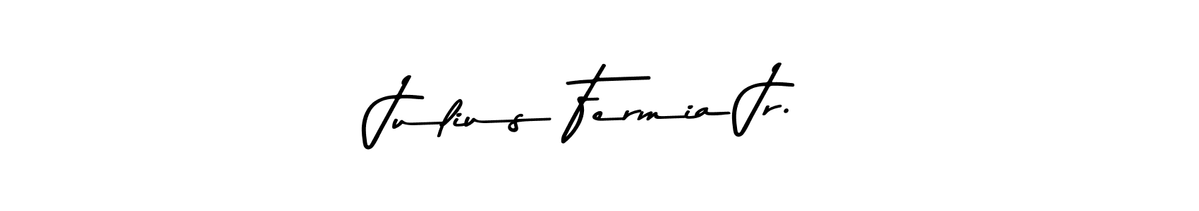 How to make Julius Fermia Jr. name signature. Use Asem Kandis PERSONAL USE style for creating short signs online. This is the latest handwritten sign. Julius Fermia Jr. signature style 9 images and pictures png