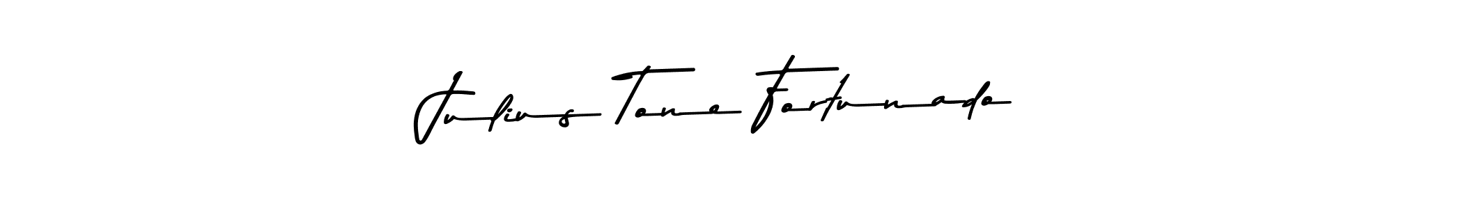 How to make Julius Tone Fortunado name signature. Use Asem Kandis PERSONAL USE style for creating short signs online. This is the latest handwritten sign. Julius Tone Fortunado signature style 9 images and pictures png