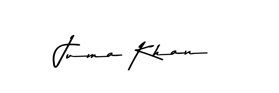 How to make Juma Khan name signature. Use Asem Kandis PERSONAL USE style for creating short signs online. This is the latest handwritten sign. Juma Khan signature style 9 images and pictures png