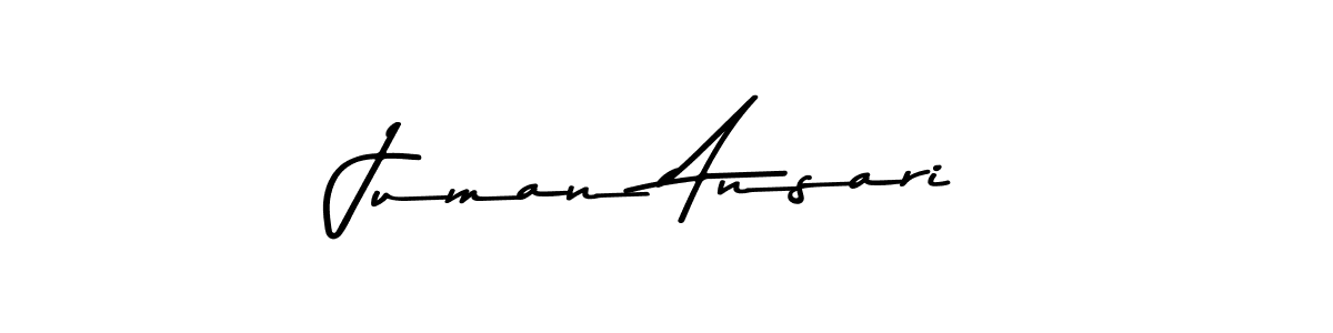 Design your own signature with our free online signature maker. With this signature software, you can create a handwritten (Asem Kandis PERSONAL USE) signature for name Juman Ansari. Juman Ansari signature style 9 images and pictures png