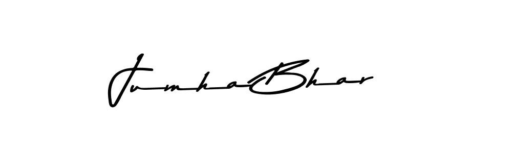 Asem Kandis PERSONAL USE is a professional signature style that is perfect for those who want to add a touch of class to their signature. It is also a great choice for those who want to make their signature more unique. Get Jumha Bhar name to fancy signature for free. Jumha Bhar signature style 9 images and pictures png