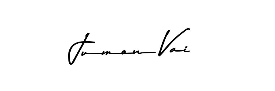 Design your own signature with our free online signature maker. With this signature software, you can create a handwritten (Asem Kandis PERSONAL USE) signature for name Jumon Vai. Jumon Vai signature style 9 images and pictures png