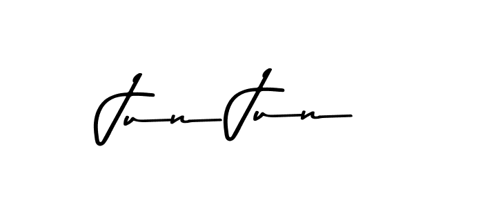 Similarly Asem Kandis PERSONAL USE is the best handwritten signature design. Signature creator online .You can use it as an online autograph creator for name Jun Jun. Jun Jun signature style 9 images and pictures png