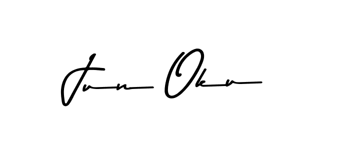 Use a signature maker to create a handwritten signature online. With this signature software, you can design (Asem Kandis PERSONAL USE) your own signature for name Jun Oku. Jun Oku signature style 9 images and pictures png