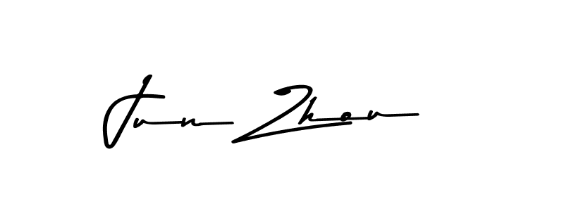 This is the best signature style for the Jun Zhou name. Also you like these signature font (Asem Kandis PERSONAL USE). Mix name signature. Jun Zhou signature style 9 images and pictures png