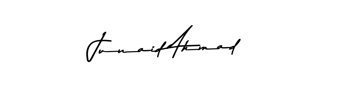 The best way (Asem Kandis PERSONAL USE) to make a short signature is to pick only two or three words in your name. The name Junaid Ahmad include a total of six letters. For converting this name. Junaid Ahmad signature style 9 images and pictures png