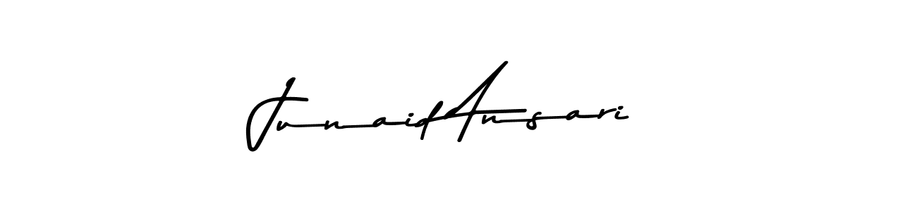 Make a beautiful signature design for name Junaid Ansari. With this signature (Asem Kandis PERSONAL USE) style, you can create a handwritten signature for free. Junaid Ansari signature style 9 images and pictures png