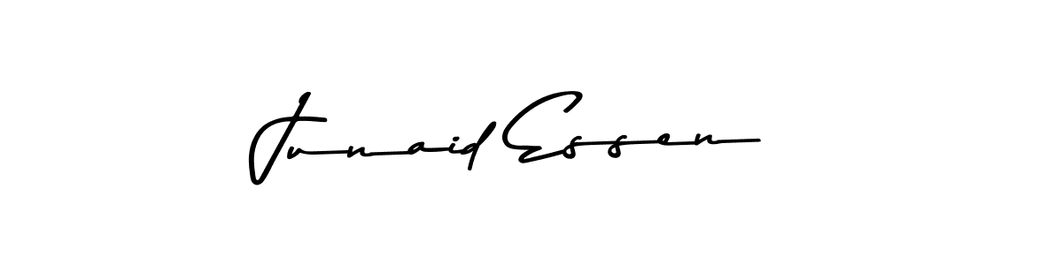 You should practise on your own different ways (Asem Kandis PERSONAL USE) to write your name (Junaid Essen) in signature. don't let someone else do it for you. Junaid Essen signature style 9 images and pictures png