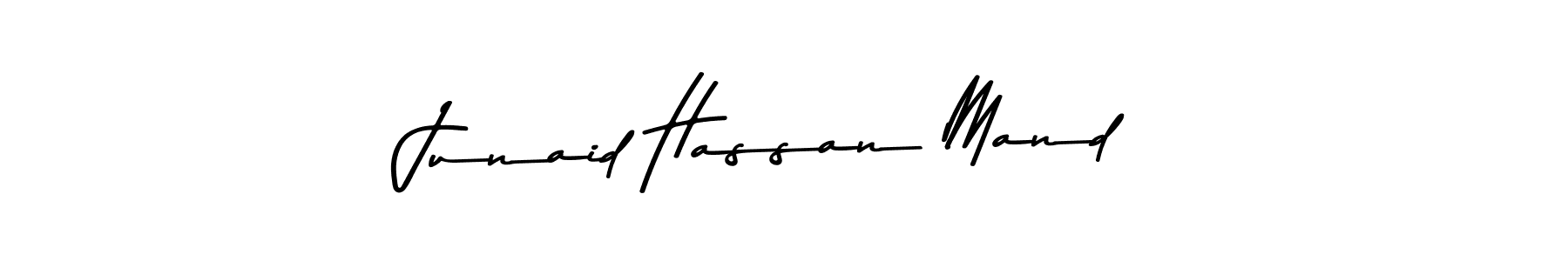 Design your own signature with our free online signature maker. With this signature software, you can create a handwritten (Asem Kandis PERSONAL USE) signature for name Junaid Hassan Mand. Junaid Hassan Mand signature style 9 images and pictures png