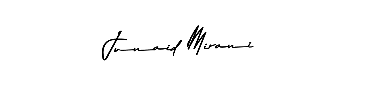 Use a signature maker to create a handwritten signature online. With this signature software, you can design (Asem Kandis PERSONAL USE) your own signature for name Junaid Mirani. Junaid Mirani signature style 9 images and pictures png