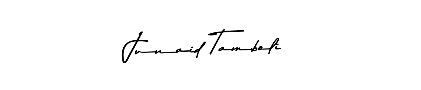 Junaid Tamboli stylish signature style. Best Handwritten Sign (Asem Kandis PERSONAL USE) for my name. Handwritten Signature Collection Ideas for my name Junaid Tamboli. Junaid Tamboli signature style 9 images and pictures png