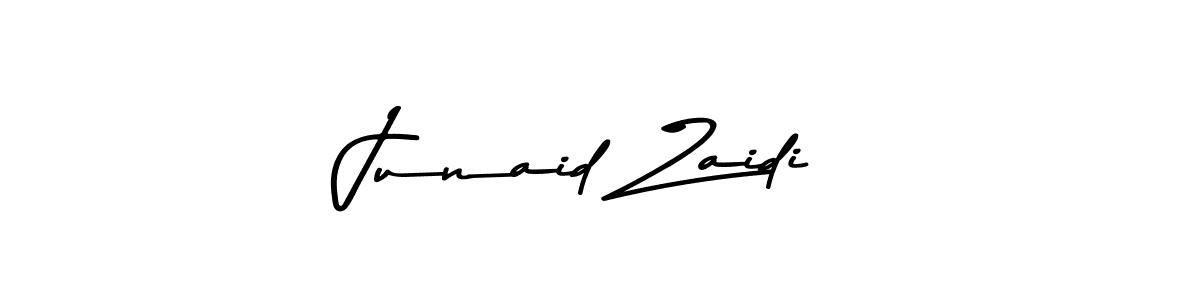 Use a signature maker to create a handwritten signature online. With this signature software, you can design (Asem Kandis PERSONAL USE) your own signature for name Junaid Zaidi. Junaid Zaidi signature style 9 images and pictures png