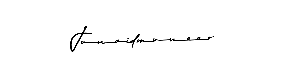 Use a signature maker to create a handwritten signature online. With this signature software, you can design (Asem Kandis PERSONAL USE) your own signature for name Junaidmuneer. Junaidmuneer signature style 9 images and pictures png