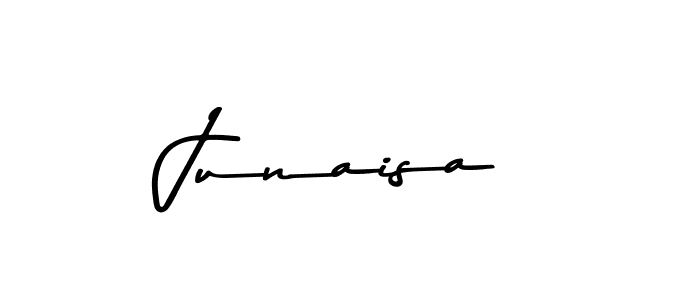 Create a beautiful signature design for name Junaisa. With this signature (Asem Kandis PERSONAL USE) fonts, you can make a handwritten signature for free. Junaisa signature style 9 images and pictures png