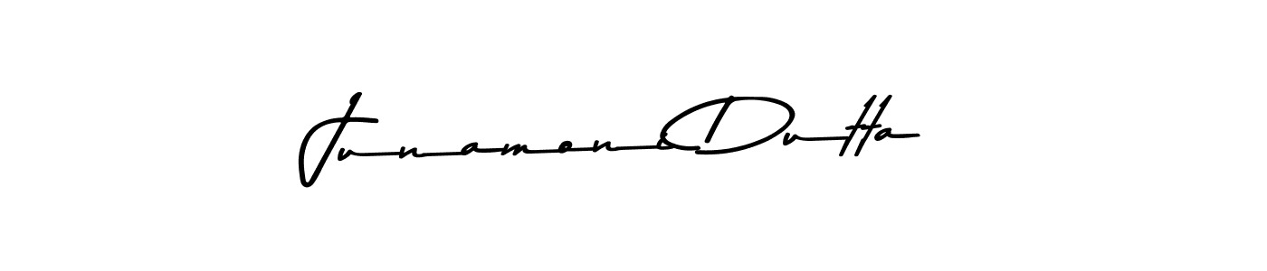 Similarly Asem Kandis PERSONAL USE is the best handwritten signature design. Signature creator online .You can use it as an online autograph creator for name Junamoni Dutta. Junamoni Dutta signature style 9 images and pictures png
