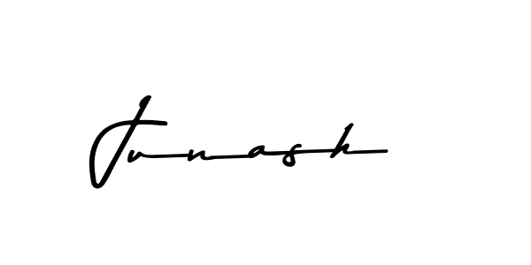 Use a signature maker to create a handwritten signature online. With this signature software, you can design (Asem Kandis PERSONAL USE) your own signature for name Junash. Junash signature style 9 images and pictures png