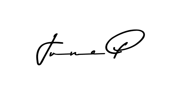 Similarly Asem Kandis PERSONAL USE is the best handwritten signature design. Signature creator online .You can use it as an online autograph creator for name June P. June P signature style 9 images and pictures png