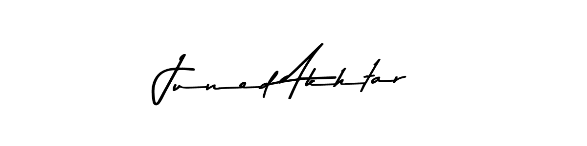 How to make Juned Akhtar signature? Asem Kandis PERSONAL USE is a professional autograph style. Create handwritten signature for Juned Akhtar name. Juned Akhtar signature style 9 images and pictures png