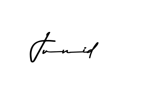 Design your own signature with our free online signature maker. With this signature software, you can create a handwritten (Asem Kandis PERSONAL USE) signature for name Junid. Junid signature style 9 images and pictures png