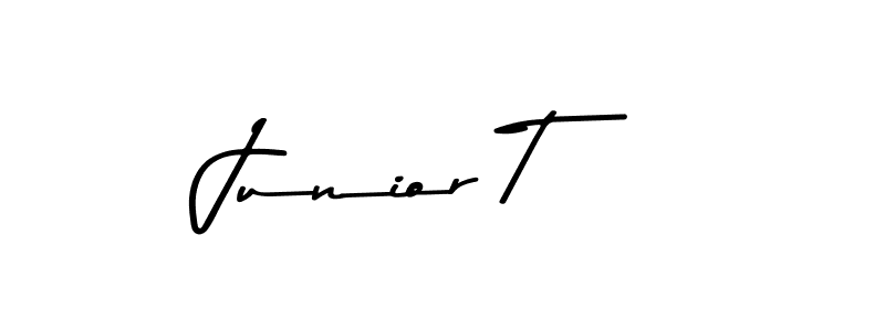 Create a beautiful signature design for name Junior T. With this signature (Asem Kandis PERSONAL USE) fonts, you can make a handwritten signature for free. Junior T signature style 9 images and pictures png