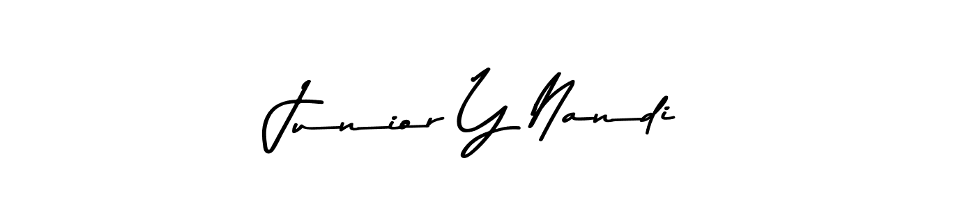 Also we have Junior Y Nandi name is the best signature style. Create professional handwritten signature collection using Asem Kandis PERSONAL USE autograph style. Junior Y Nandi signature style 9 images and pictures png