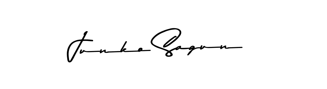 Asem Kandis PERSONAL USE is a professional signature style that is perfect for those who want to add a touch of class to their signature. It is also a great choice for those who want to make their signature more unique. Get Junko Sagun name to fancy signature for free. Junko Sagun signature style 9 images and pictures png