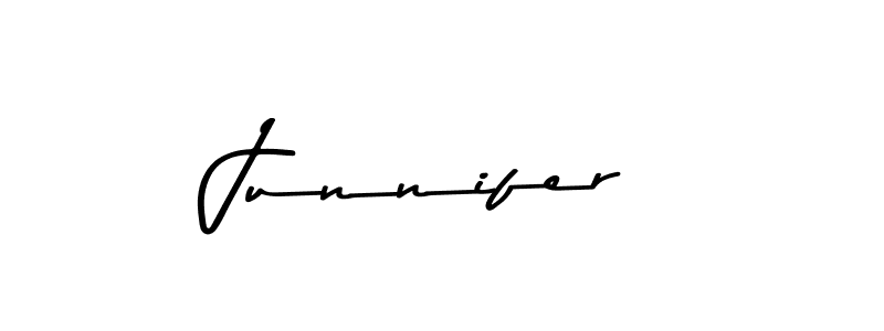 Junnifer stylish signature style. Best Handwritten Sign (Asem Kandis PERSONAL USE) for my name. Handwritten Signature Collection Ideas for my name Junnifer. Junnifer signature style 9 images and pictures png