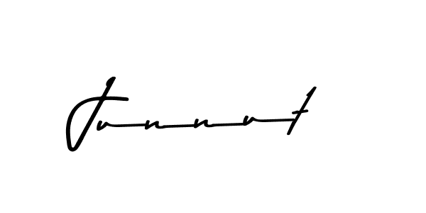 Make a beautiful signature design for name Junnut. With this signature (Asem Kandis PERSONAL USE) style, you can create a handwritten signature for free. Junnut signature style 9 images and pictures png