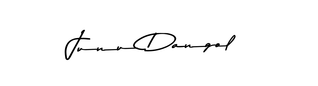 The best way (Asem Kandis PERSONAL USE) to make a short signature is to pick only two or three words in your name. The name Junu Dangol include a total of six letters. For converting this name. Junu Dangol signature style 9 images and pictures png