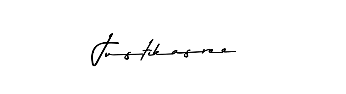 How to make Justikasree signature? Asem Kandis PERSONAL USE is a professional autograph style. Create handwritten signature for Justikasree name. Justikasree signature style 9 images and pictures png