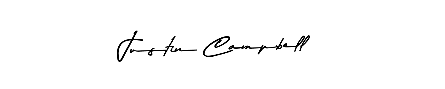 Make a beautiful signature design for name Justin Campbell. With this signature (Asem Kandis PERSONAL USE) style, you can create a handwritten signature for free. Justin Campbell signature style 9 images and pictures png