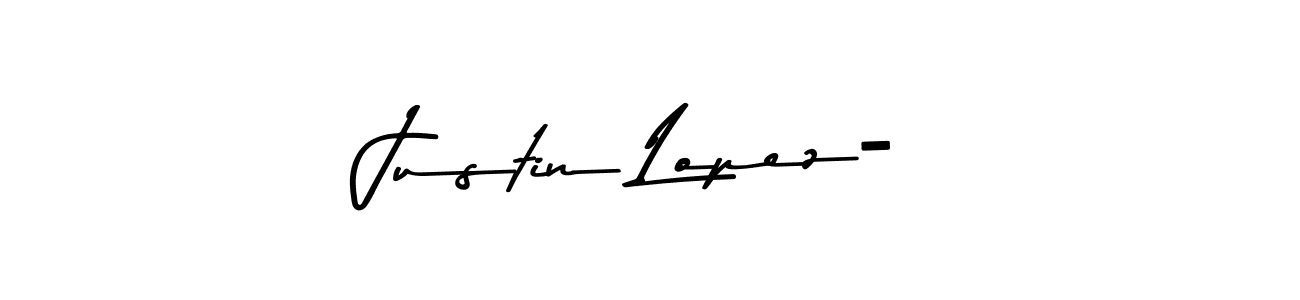 Similarly Asem Kandis PERSONAL USE is the best handwritten signature design. Signature creator online .You can use it as an online autograph creator for name Justin Lopez-. Justin Lopez- signature style 9 images and pictures png